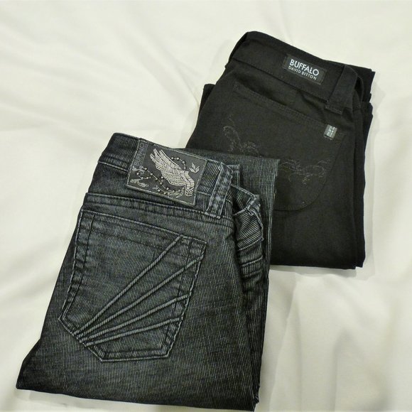 Buffalo David Bitton Low Rise Straight Leg Jean Bundle 2 Pairs size 25x34 - Picture 2 of 16